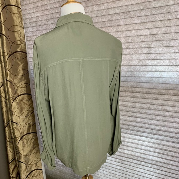 CAROL LITTLE Olive Green Light Jacket - Picture 3 of 4